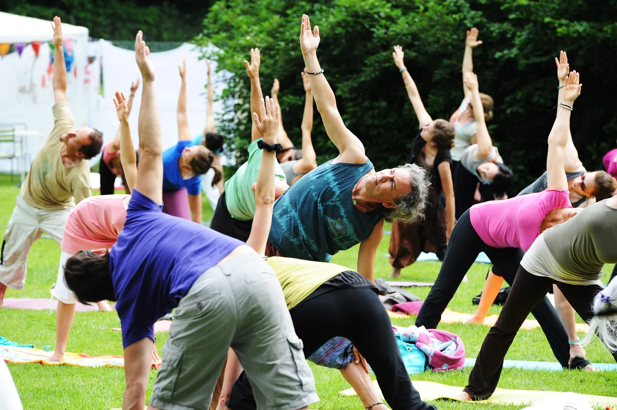 Yoga im Park